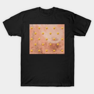 Beige concrete texture with golden polka dots T-Shirt